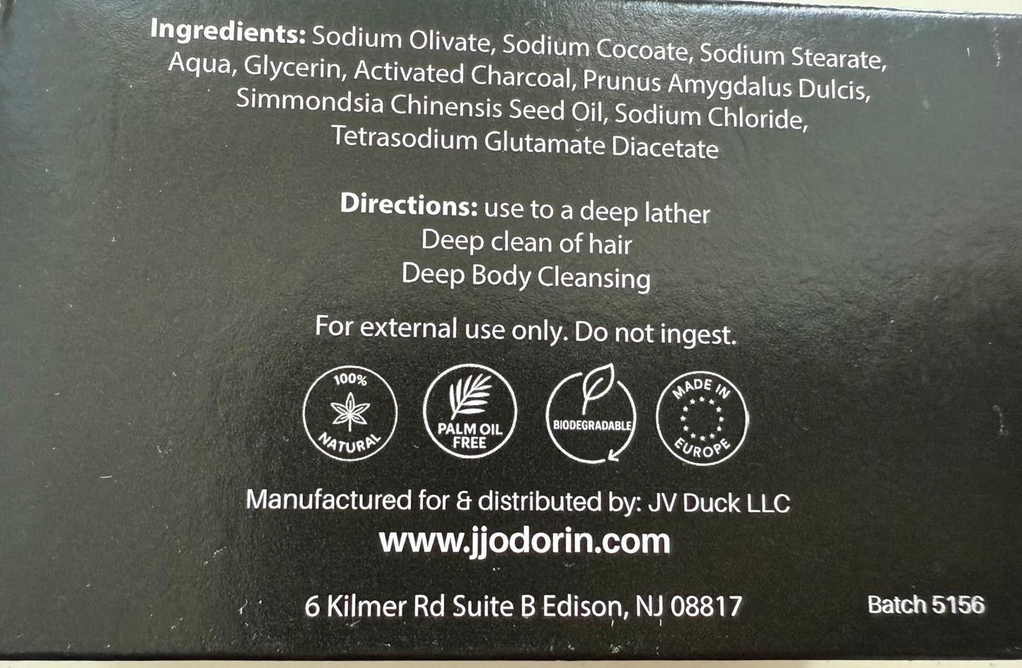 JJ Odor In Shampoo & Soap Bar